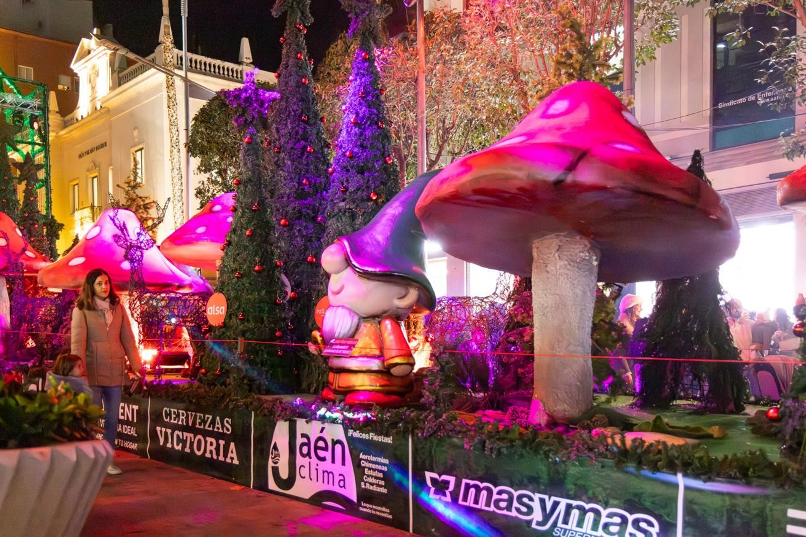 Inauguración en Jaén del alumbrado navideño "Centrylandia"