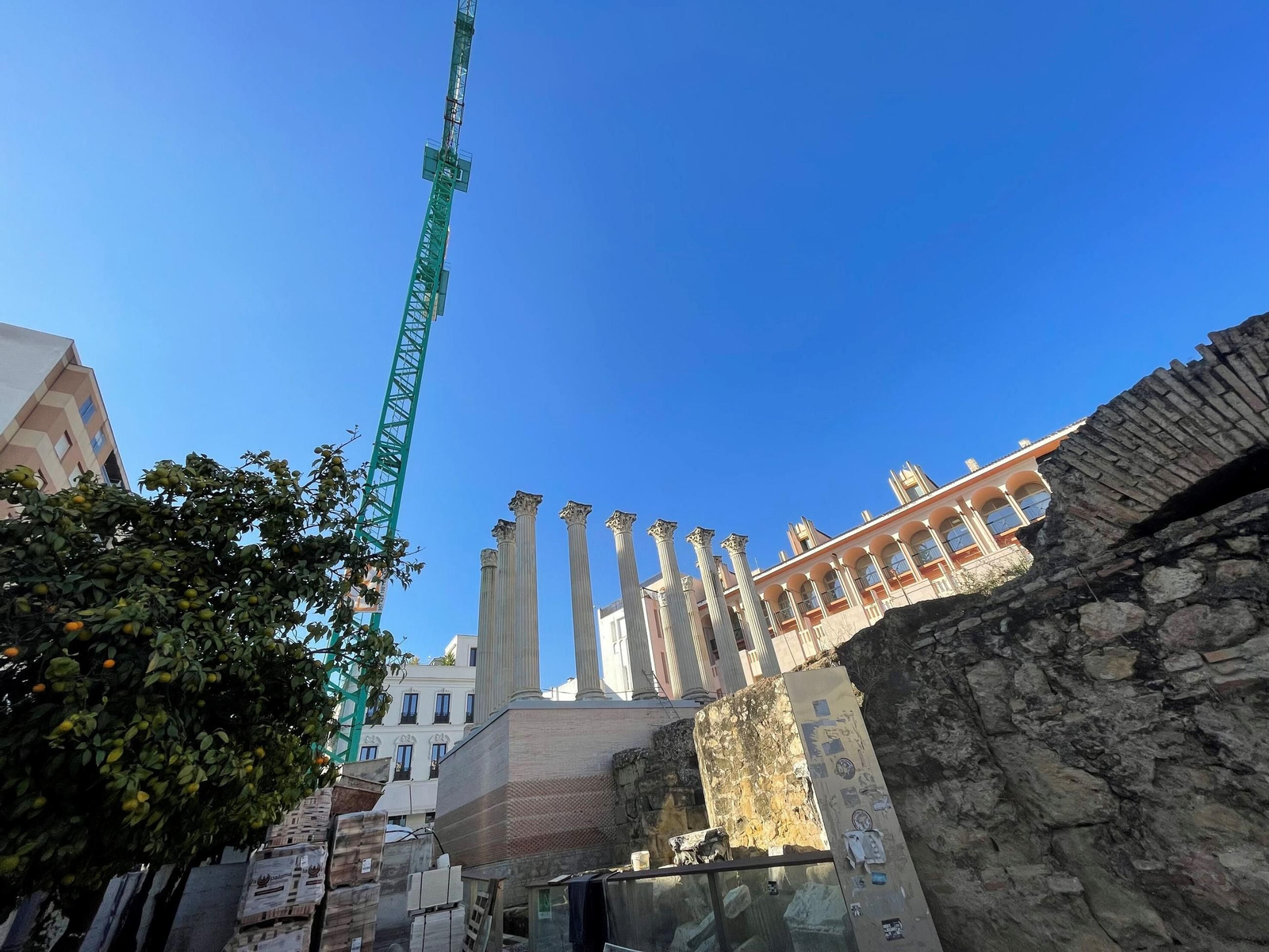 Las obras del Templo Romano de Córdoba afrontan su recta final