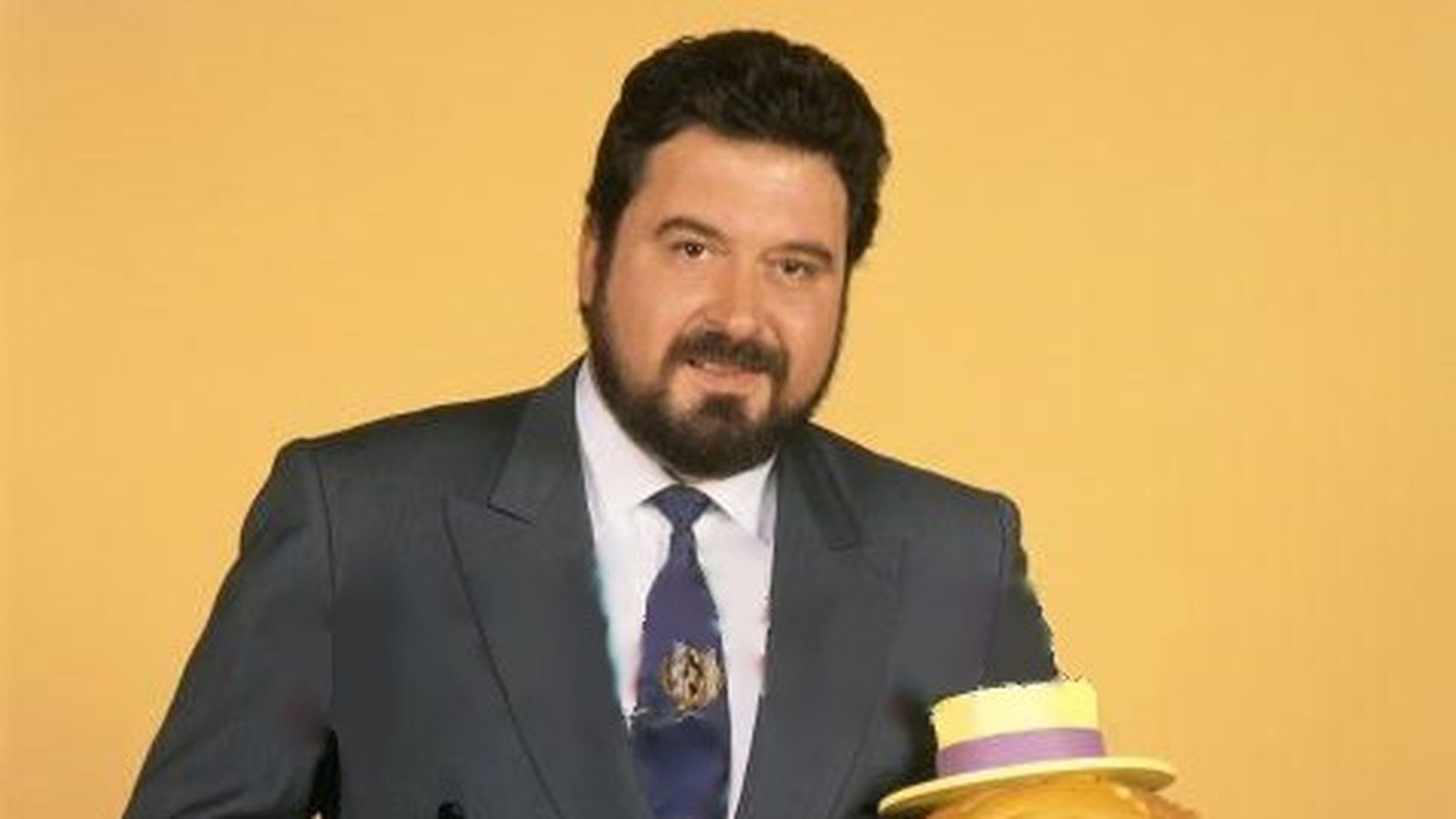 Jordi Estadella, presentador del 'Un, dos, tres' en el año 1992.