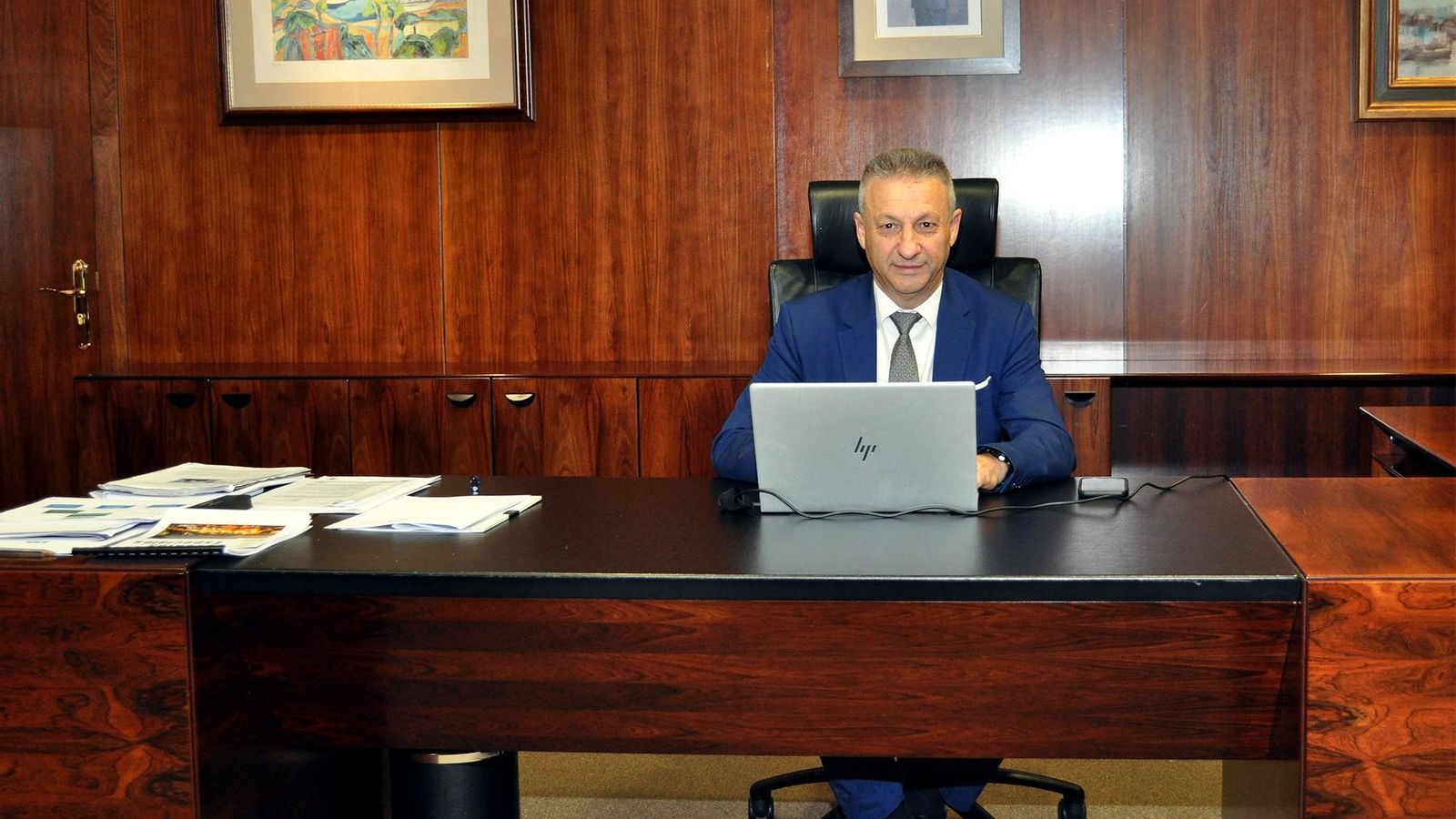 Francisco Toledo, presidente de Puertos del Estado en su despacho.