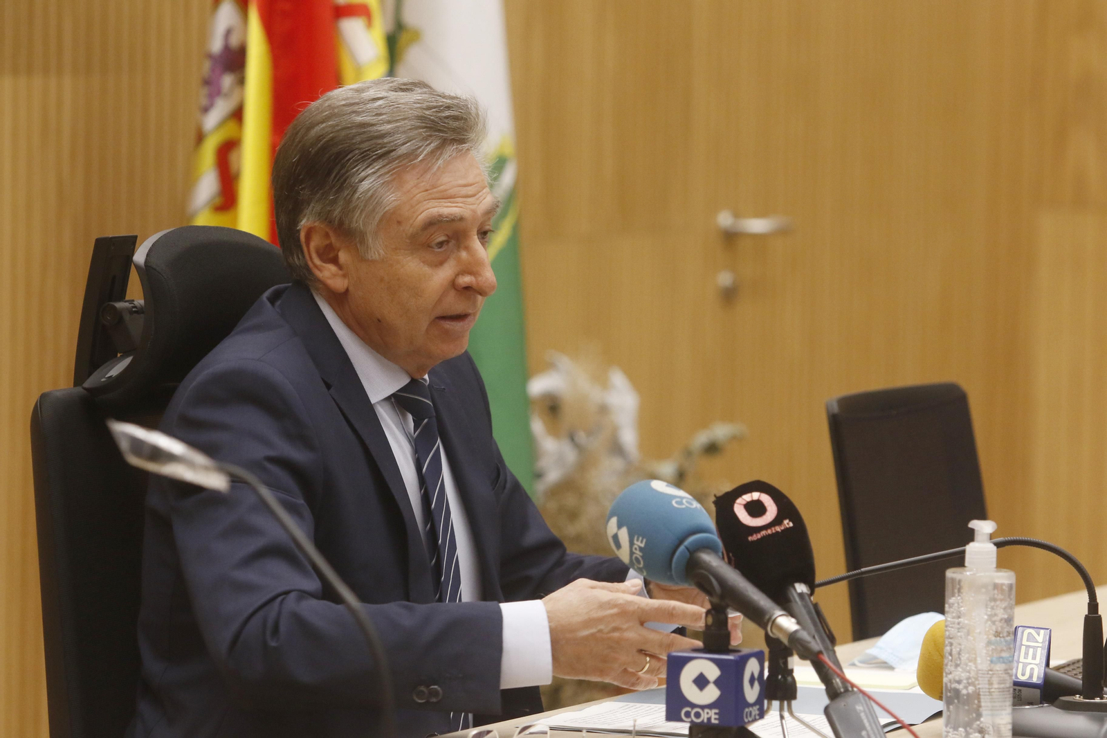 Sánchez Zamorano en rueda de prensa.