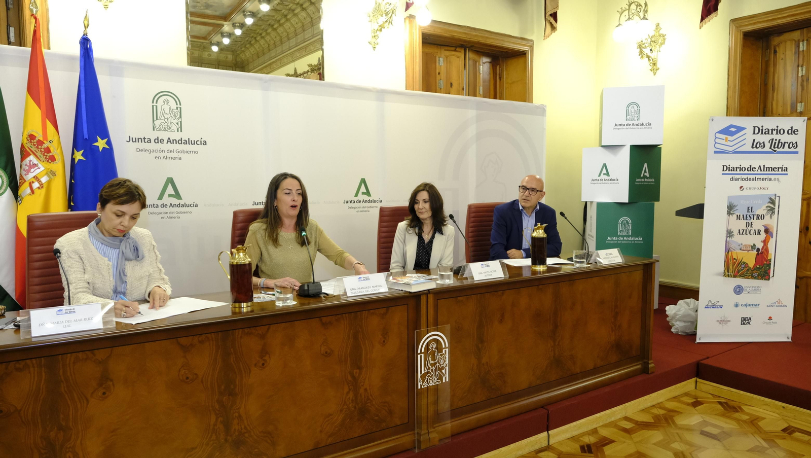 María del Mar Ruiz, Aránzazu Martín, Mayte Uceda y Antonio Lao.