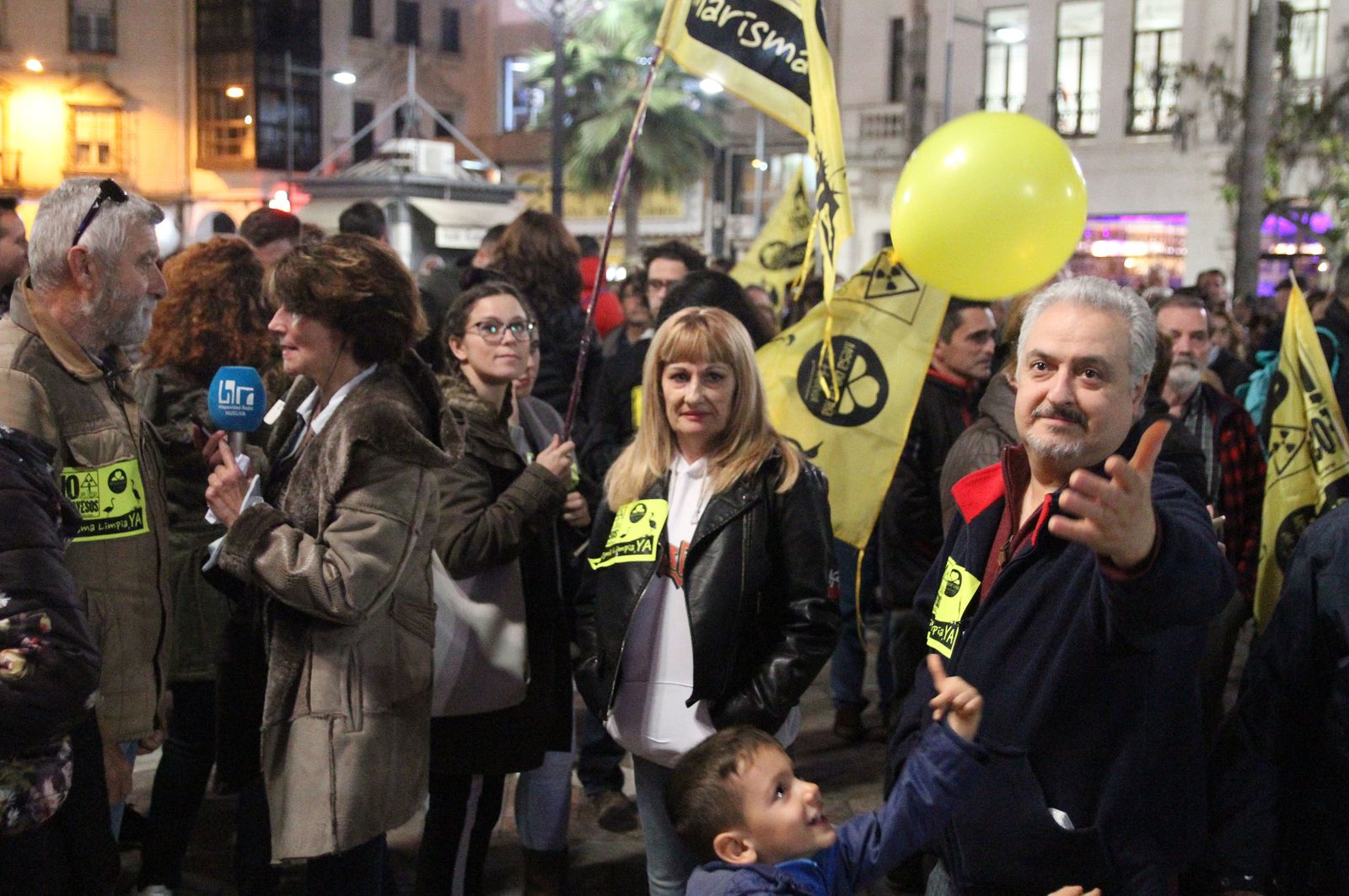 Imágenes de la manifestación contra los Fosfoyesos