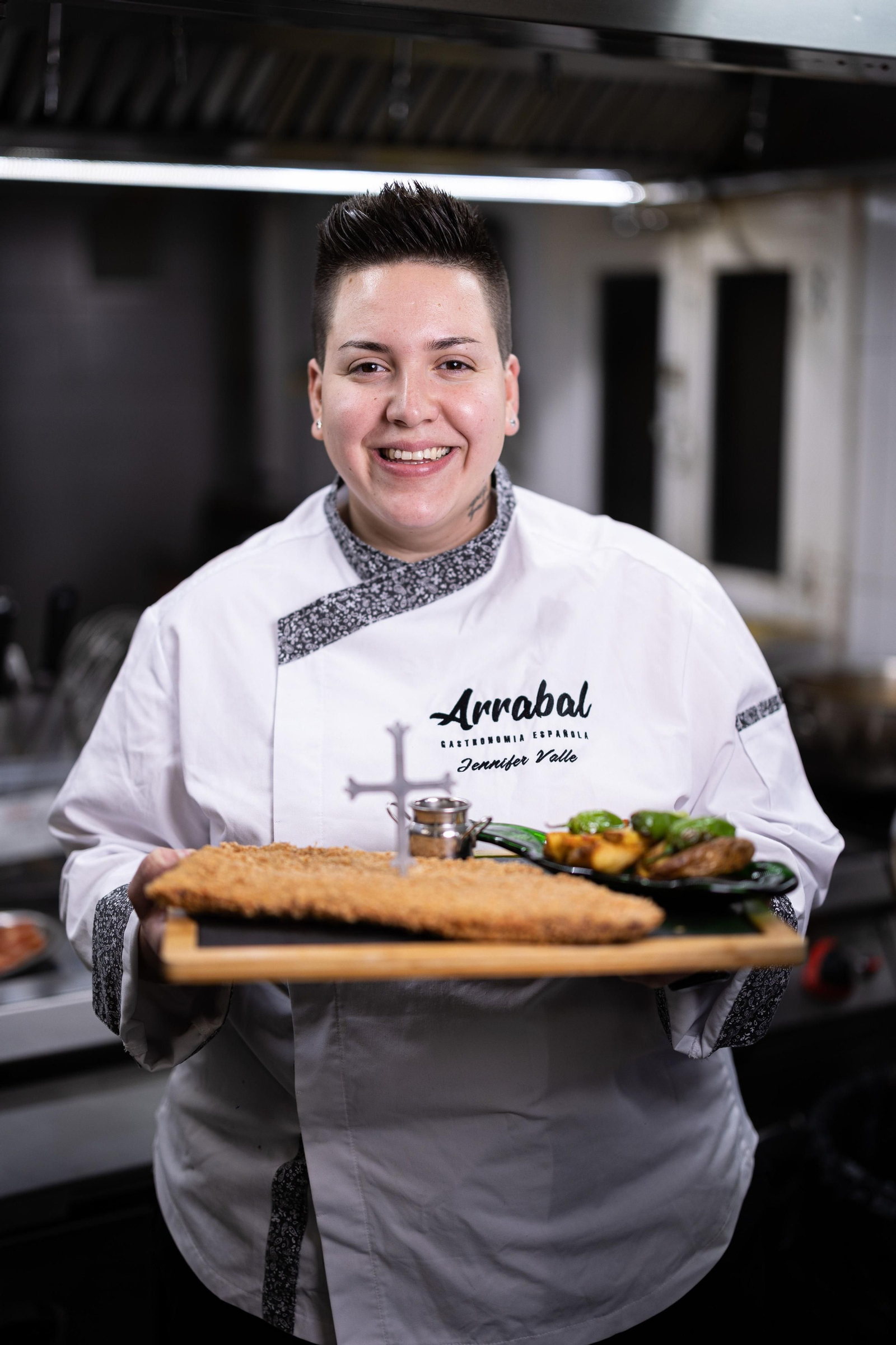 Jennifer Valle y su cachopo Jennifer Valle y su cachopo