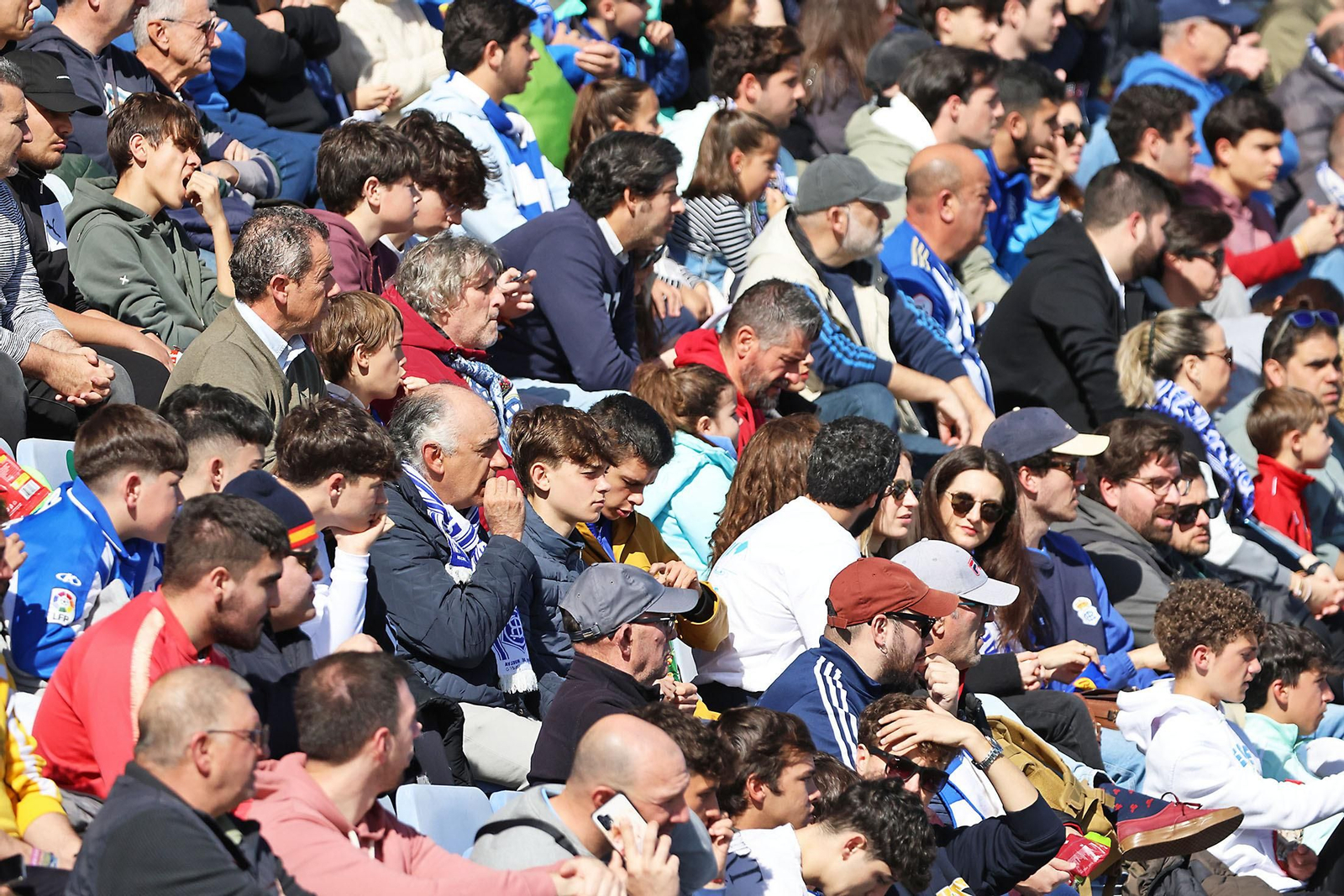 Ambiente en las gradas del Recreativo de Huelva vs AD Ceuta FC