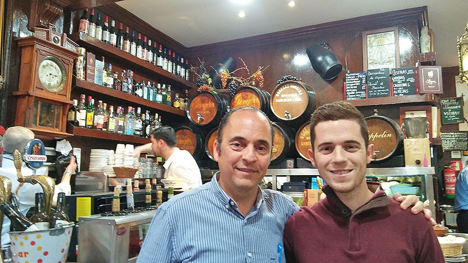 francisco Portillo con su hijo Ignacio que se ha incorporado ya al negocio familiar