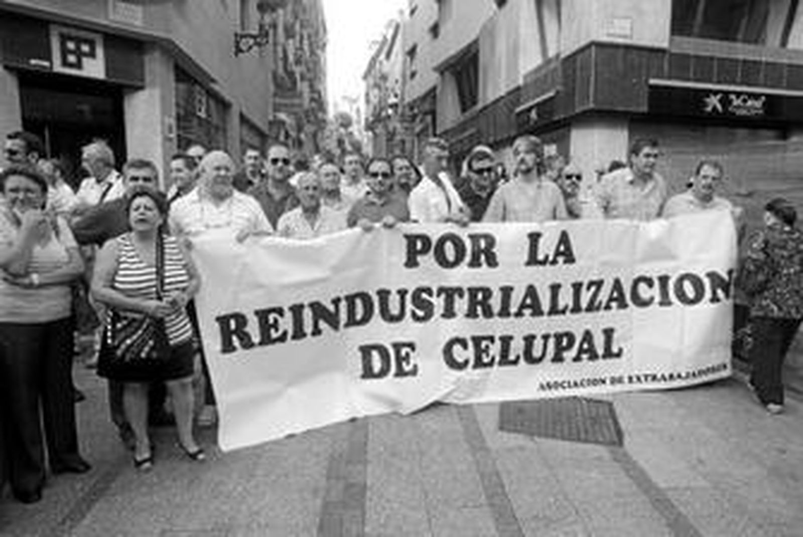 Imagen tomada el pasado 1 de octubre durante la concentración llevada a cabo ante la Subdelegación.