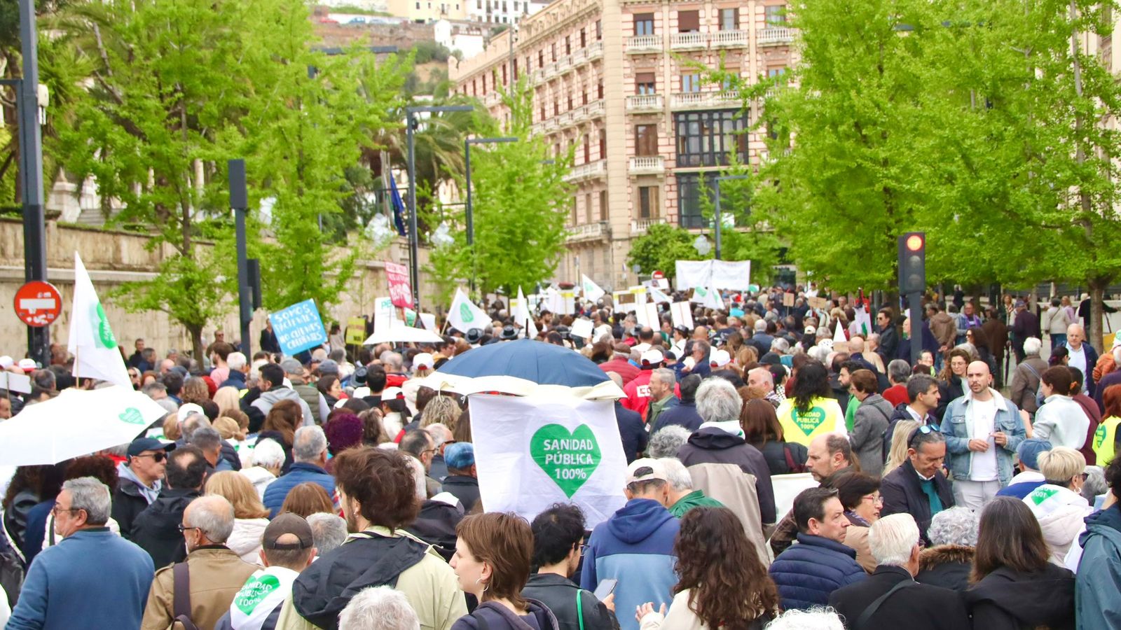 La Marea Blanca por la Sanidad vuelve a las calles de Granada para ...