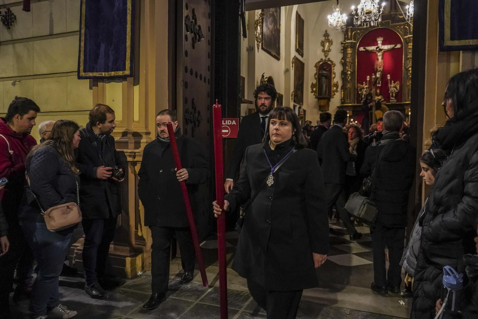 Vía crucis con la imagen del Nazareno de las Penas