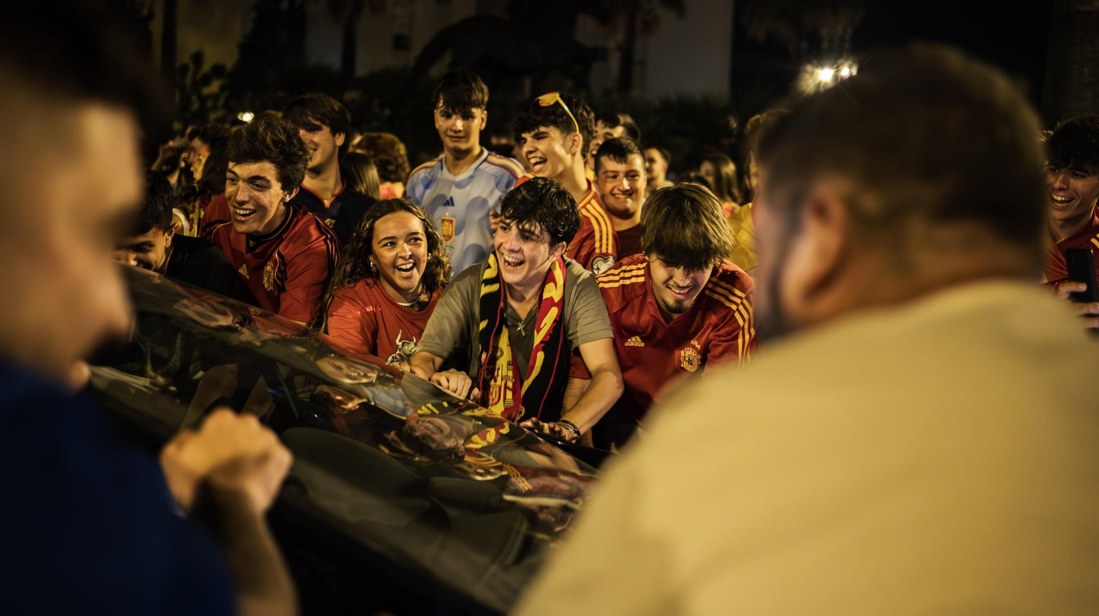 Imágenes de la celebración en Jerez del triunfo de España en la Eurocopa