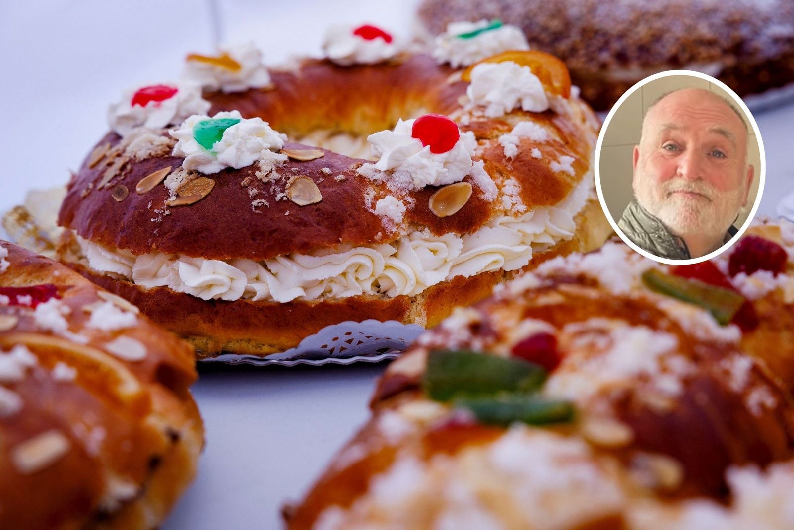 Imagen de archivo de un Roscón de Reyes