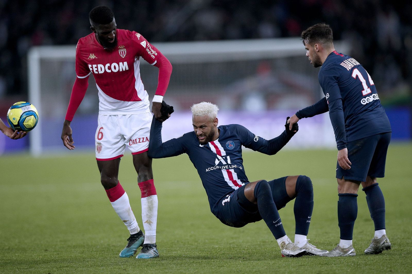 Bakayoko, en un partido con el Mónaco ante el PSG.