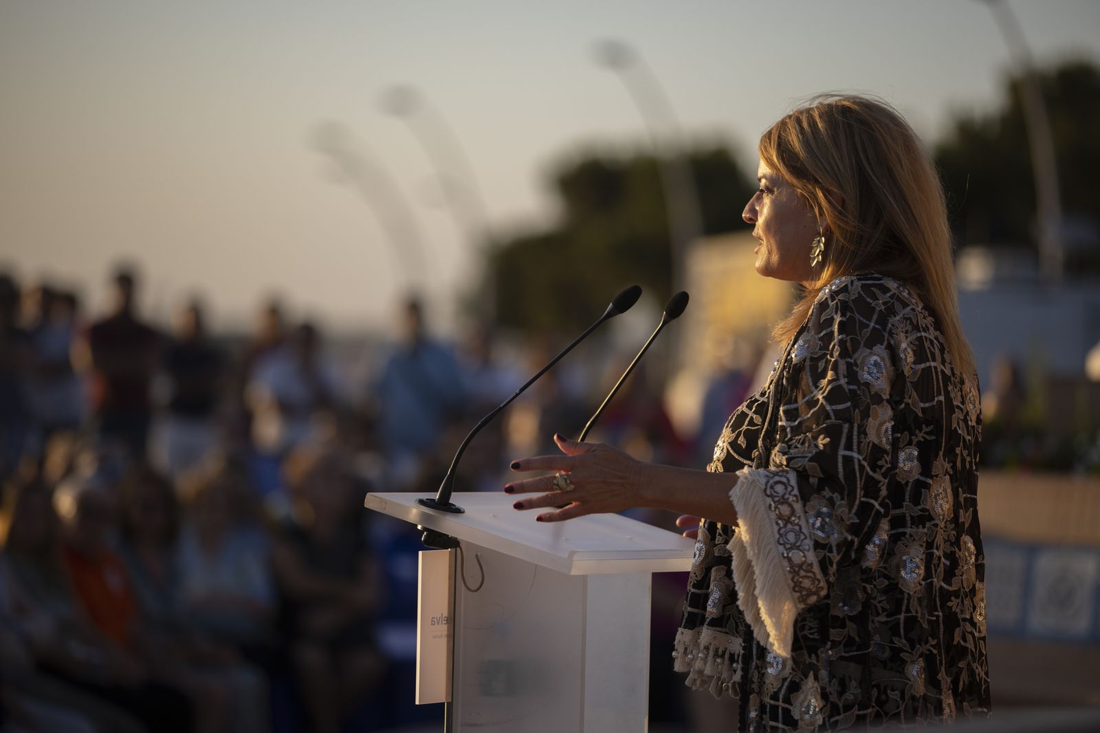 Imágenes de la inauguración De la Fuente de las Naciones en el Paseo de la Ría