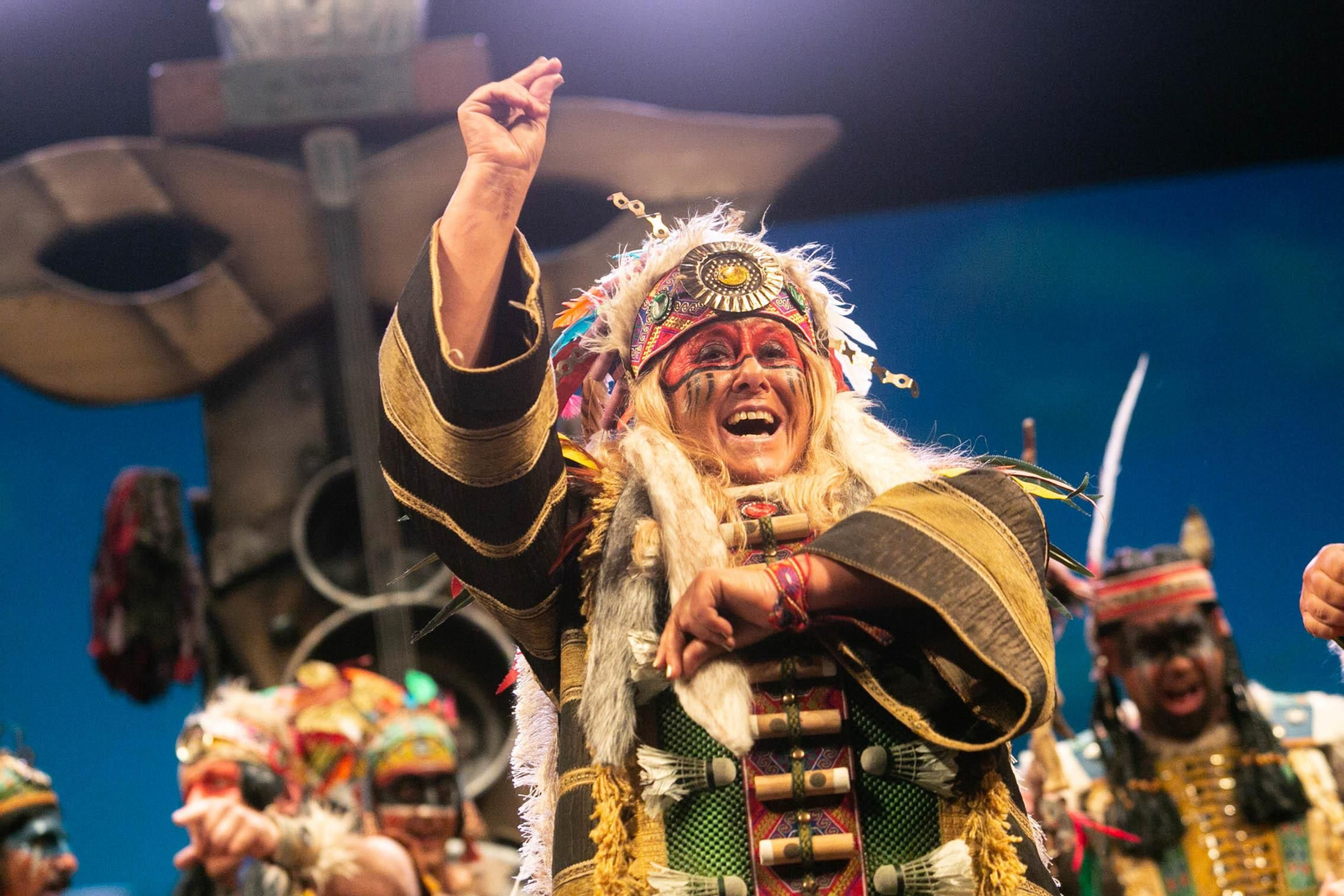 El coro 'Gran reserva' durante su actuación.