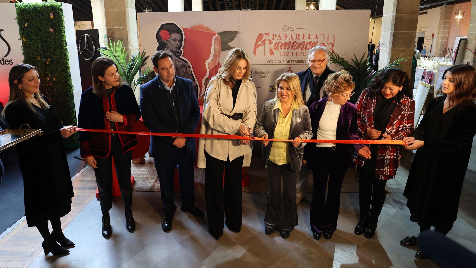 Inauguración de la Pasarela Flamenca Jerez Tío Pepe 2023.