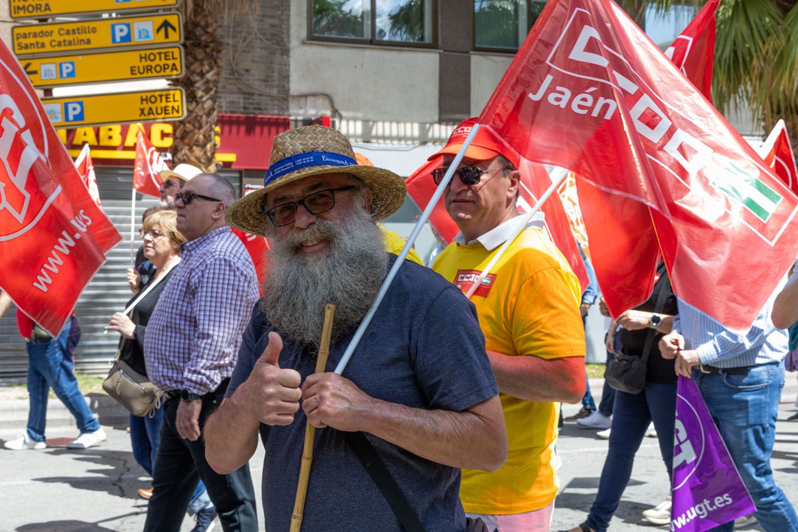 Manifestación convocada por el 1º de Mayo