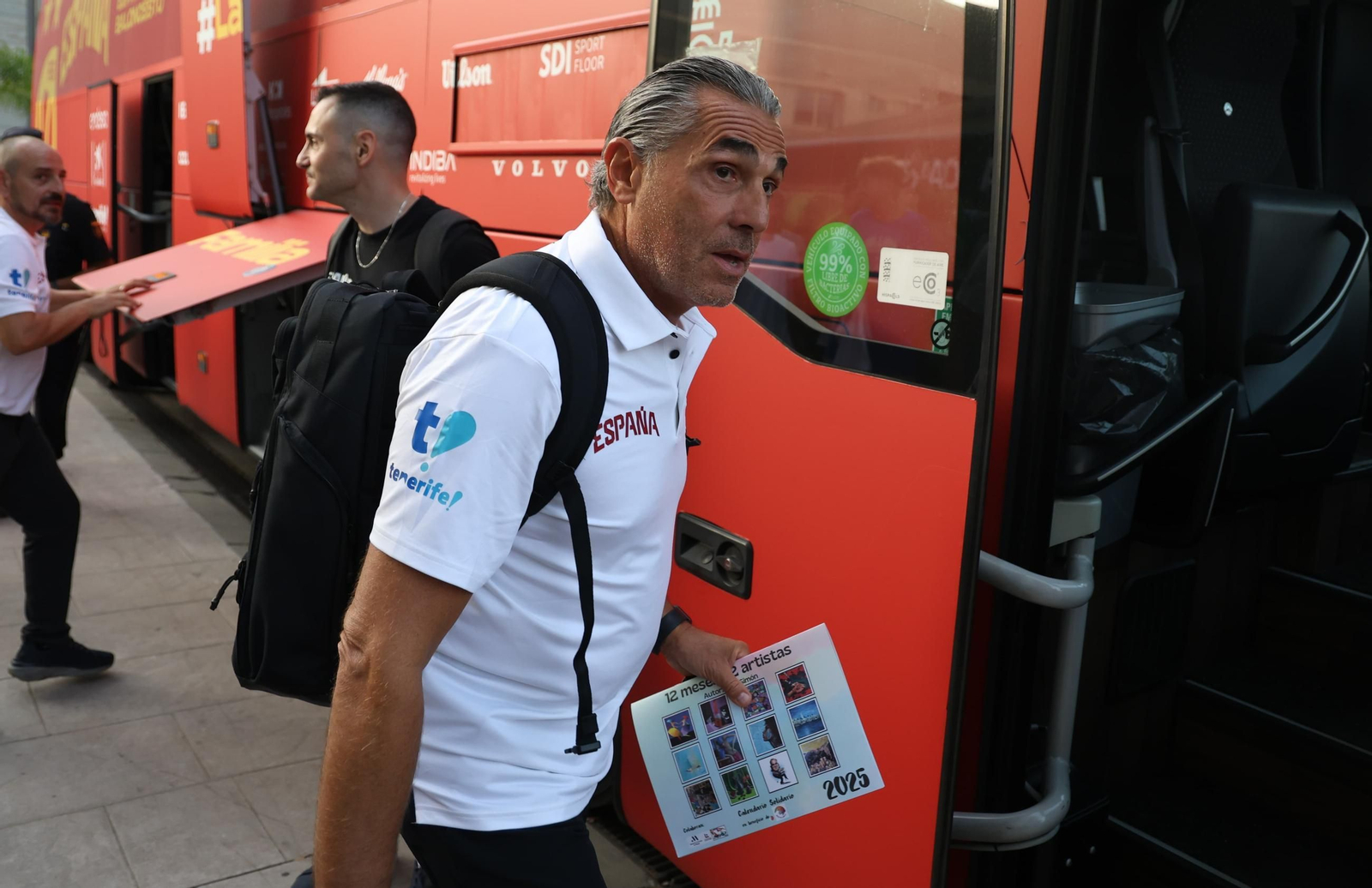 La selección española de baloncesto ya está en Málaga