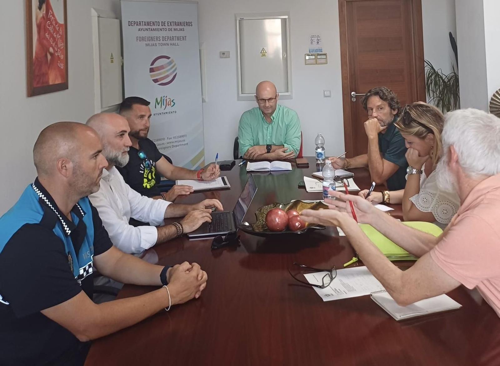 La reunión mantenida entre el Ayuntamiento y al auditor de la calidad del litoral.