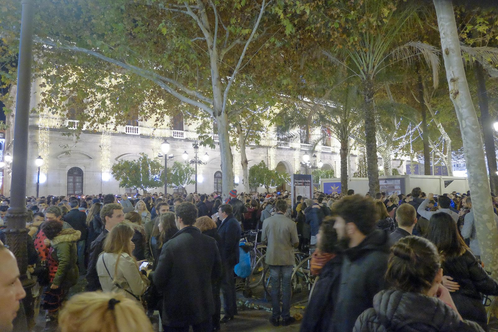 Las imágenes de la Nochevieja en Sevilla
