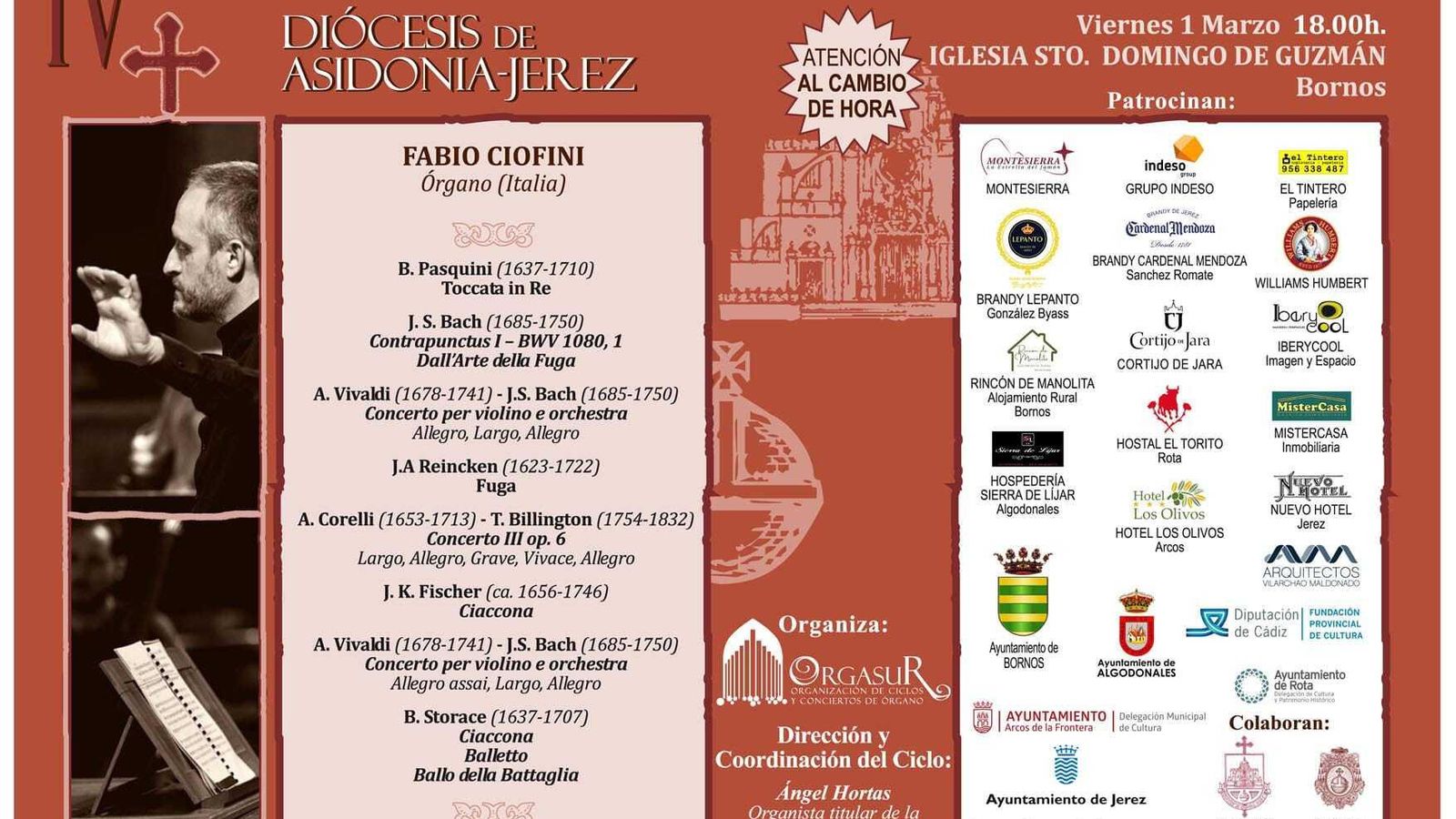 Programa del concierto.