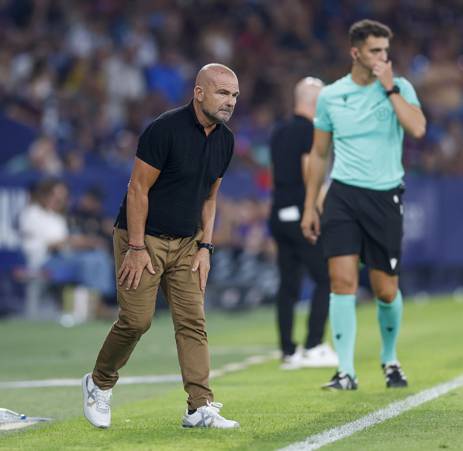 El técnico cadista, en el Ciutat de Valencia.