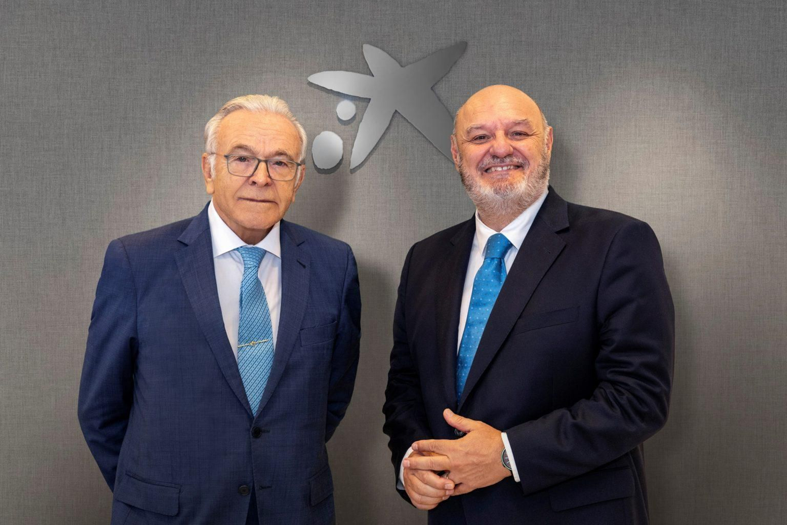 Isidro Fainé, presidente de la Fundación "la Caixa" y de CriteriaCaixa, y José María Méndez, director general de CriteriaCaixa.