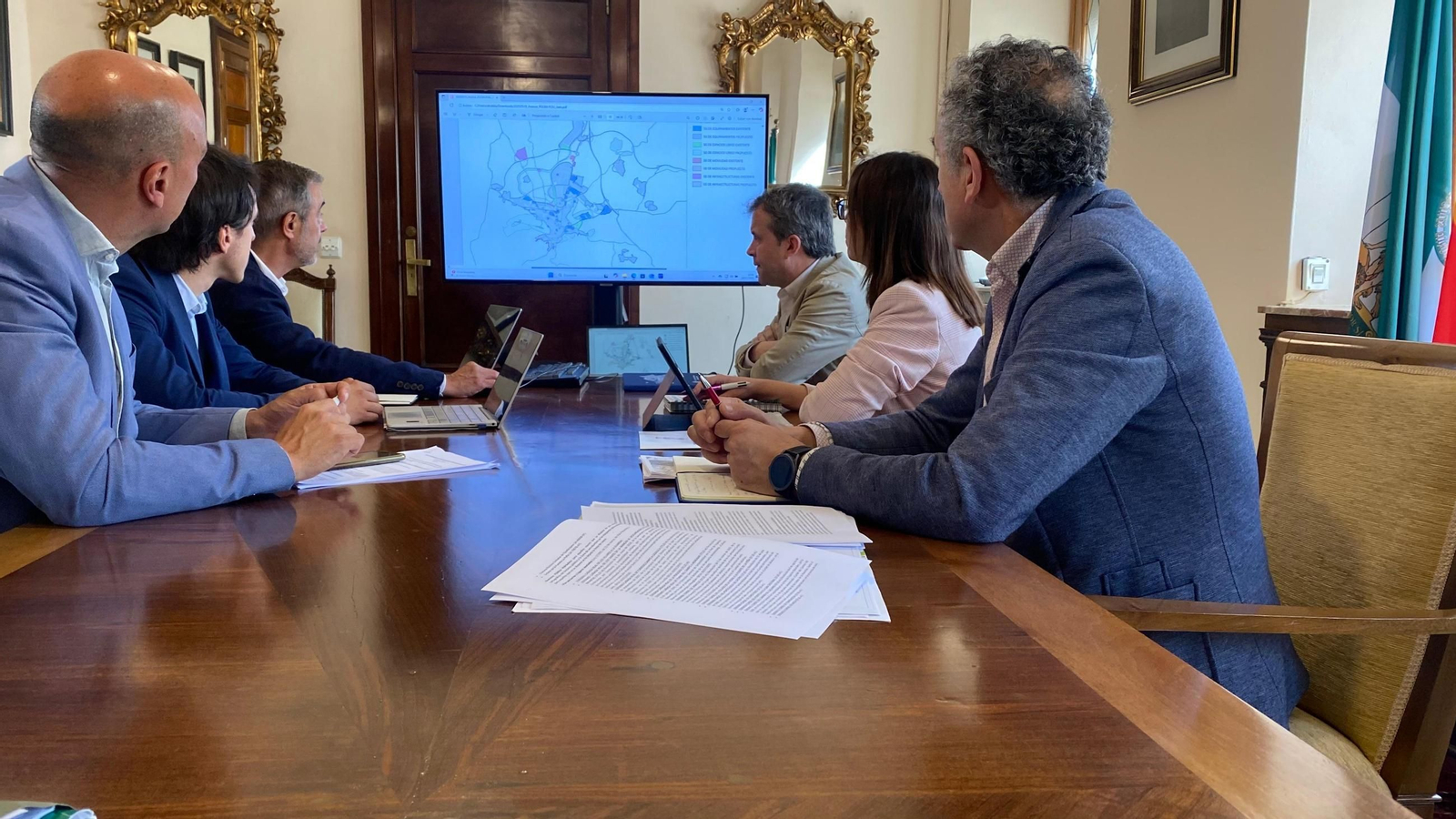 Imagen de archivo del plan de Ordenación Urbanística (PGOU) de la ciudad de Jaén en el Ayuntamiento.