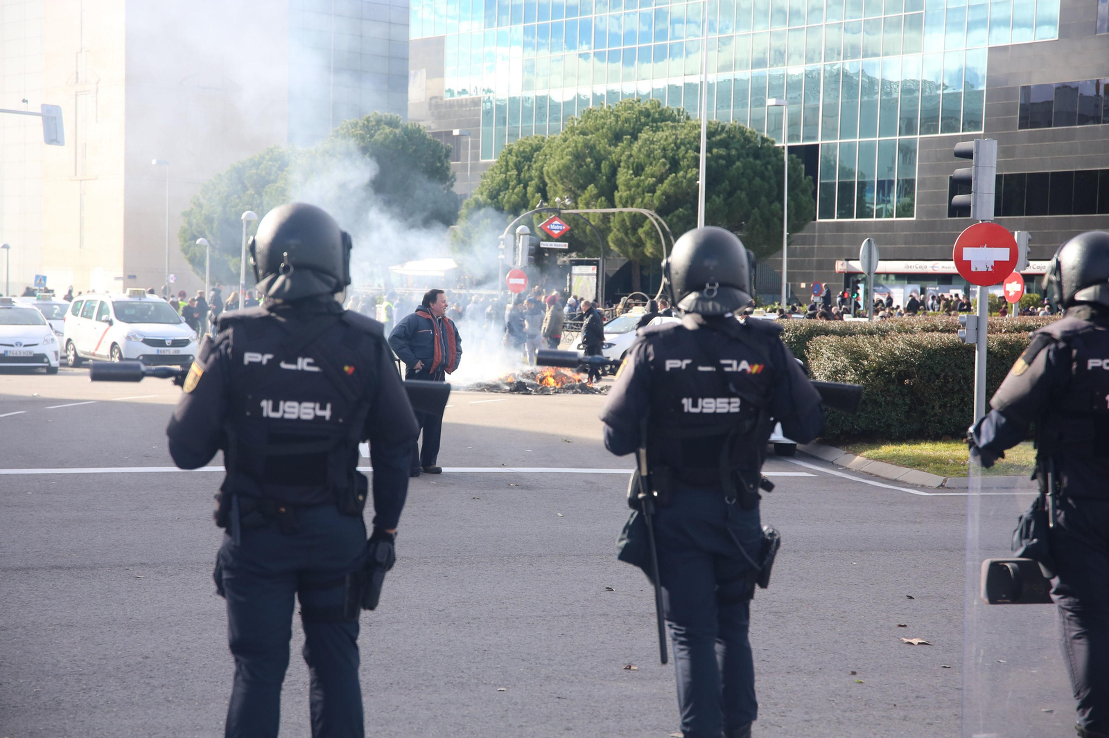 Las imágenes de las cargas policiales en Madrid