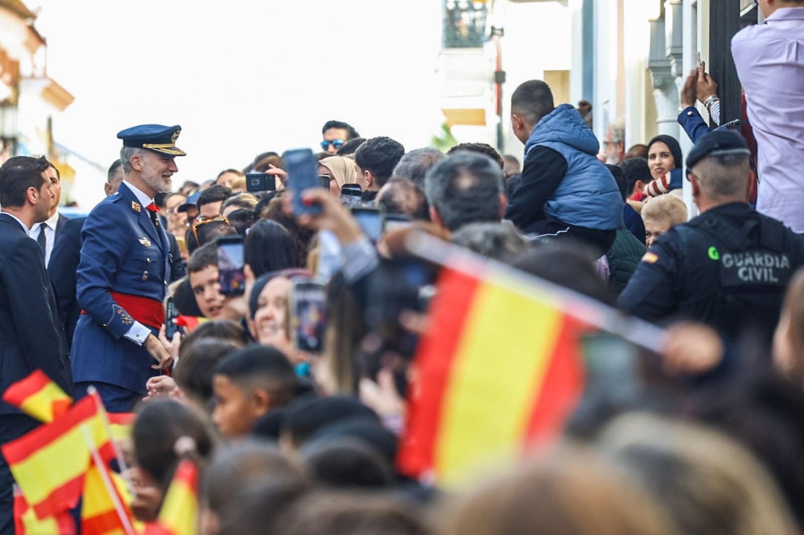 La llegada de S.M. el Rey Felipe VI a Palos de la Frontera, en fotografías