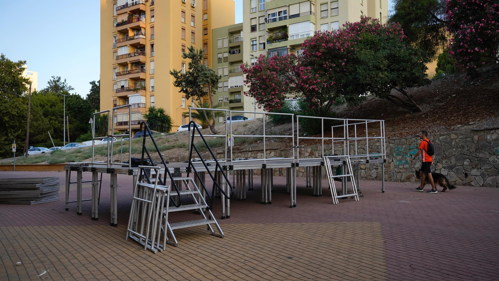 Montaje del Festival Latino.