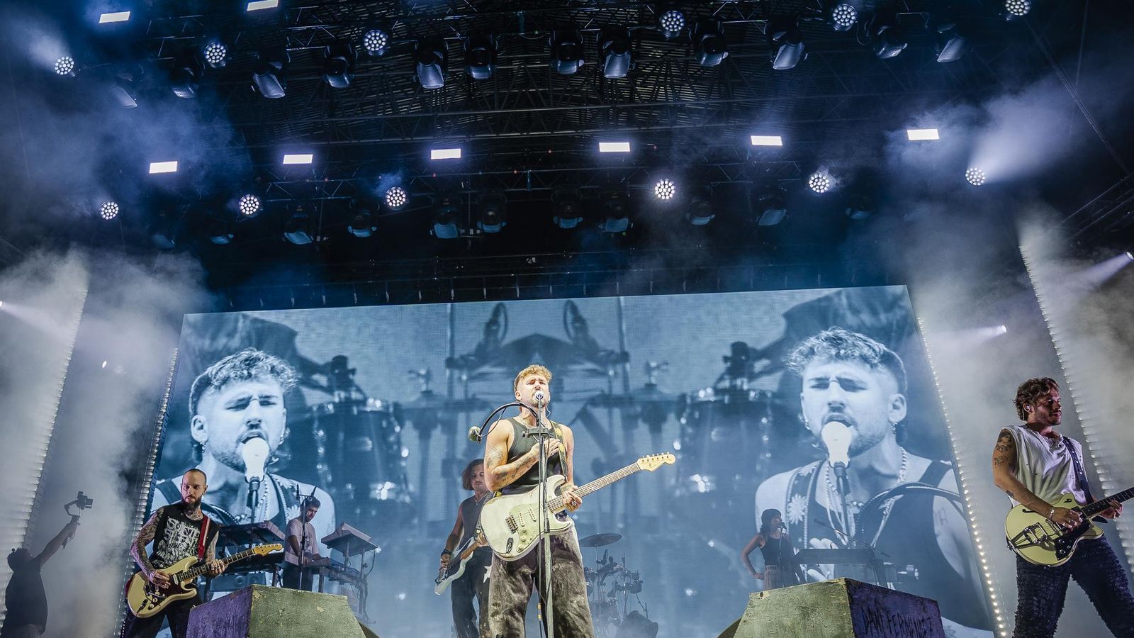 Dani Fernández estuvo 100 minutos sobre el escenario.
