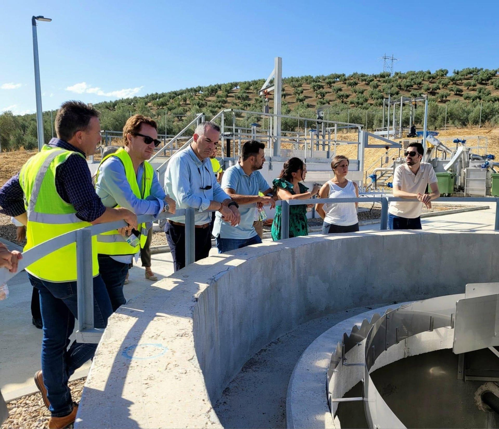 Visita de la delegada de Agricultura, Soledad Aranda, a la EDAR de Fuerte del Rey.