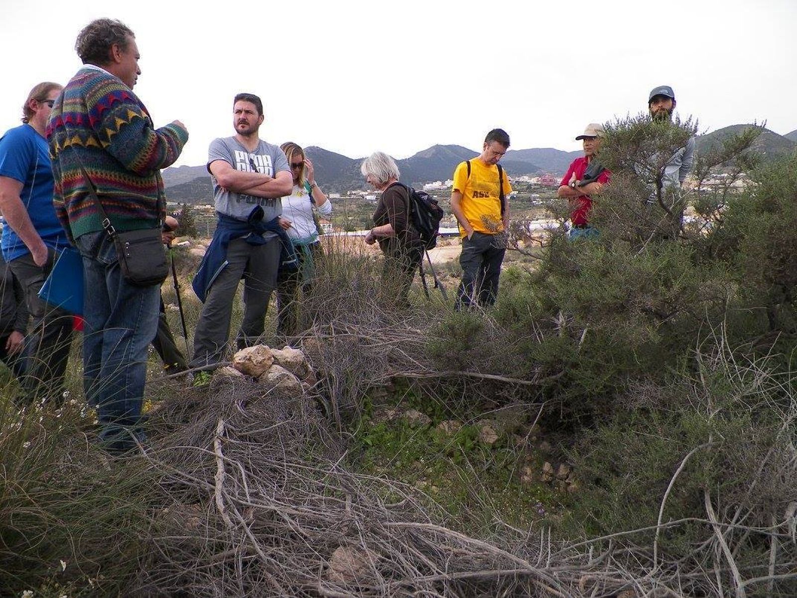 Visita realizada por el grupo al yacimiento.
