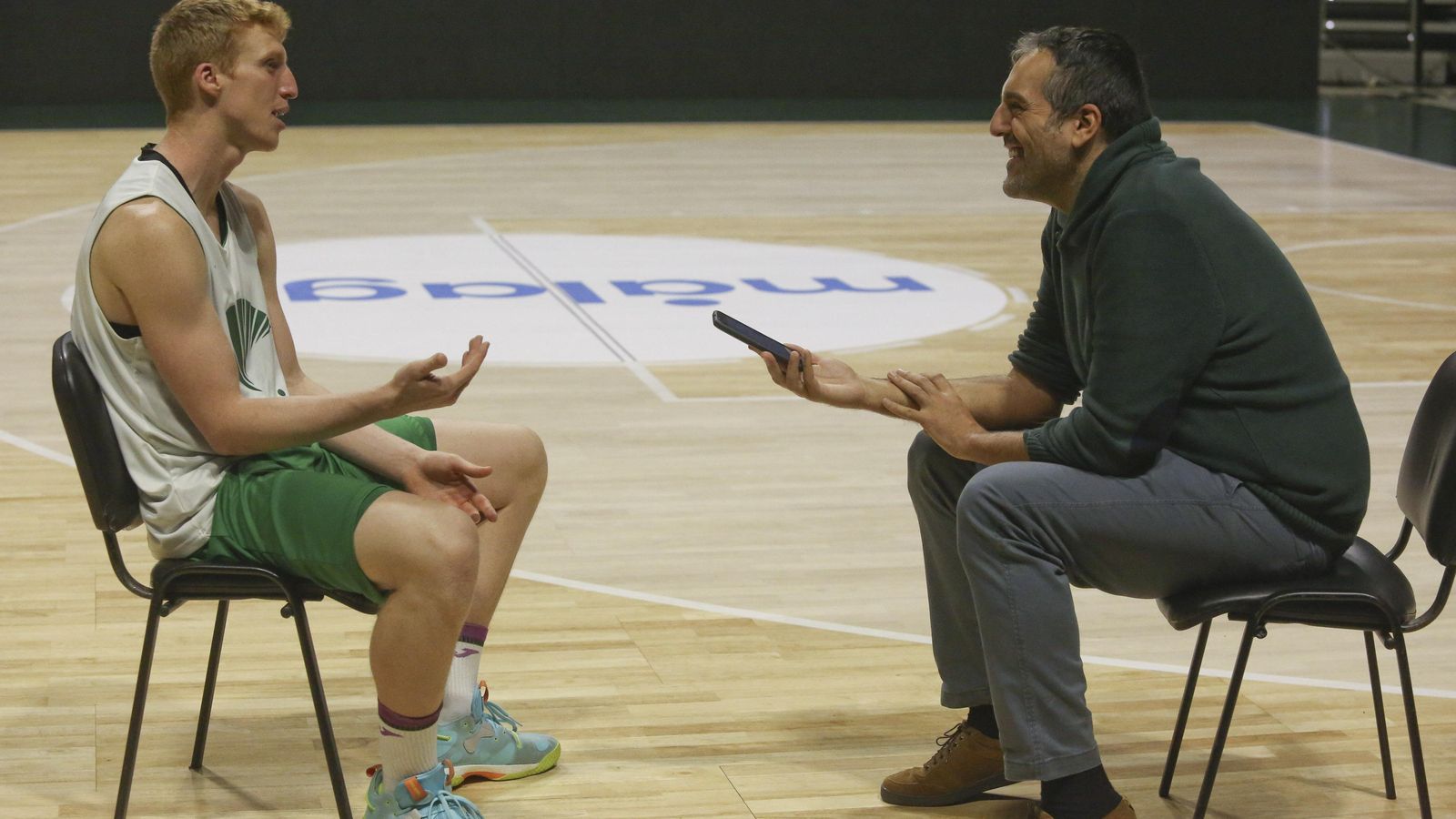 Alberto Díaz, durante la entrevista.
