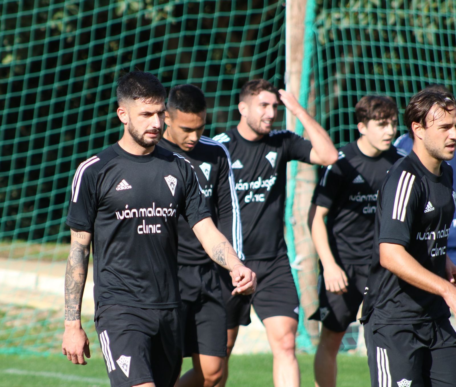 Una imagen de un entrenamiento de esta semana del Marbella FC.