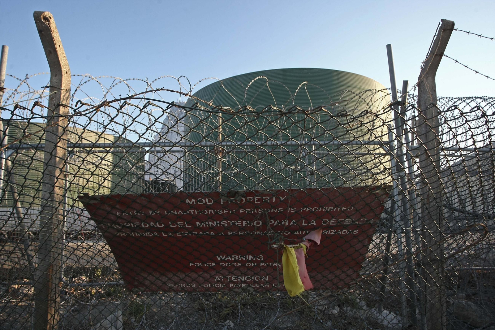 La valla fronteriza de Gibraltar.