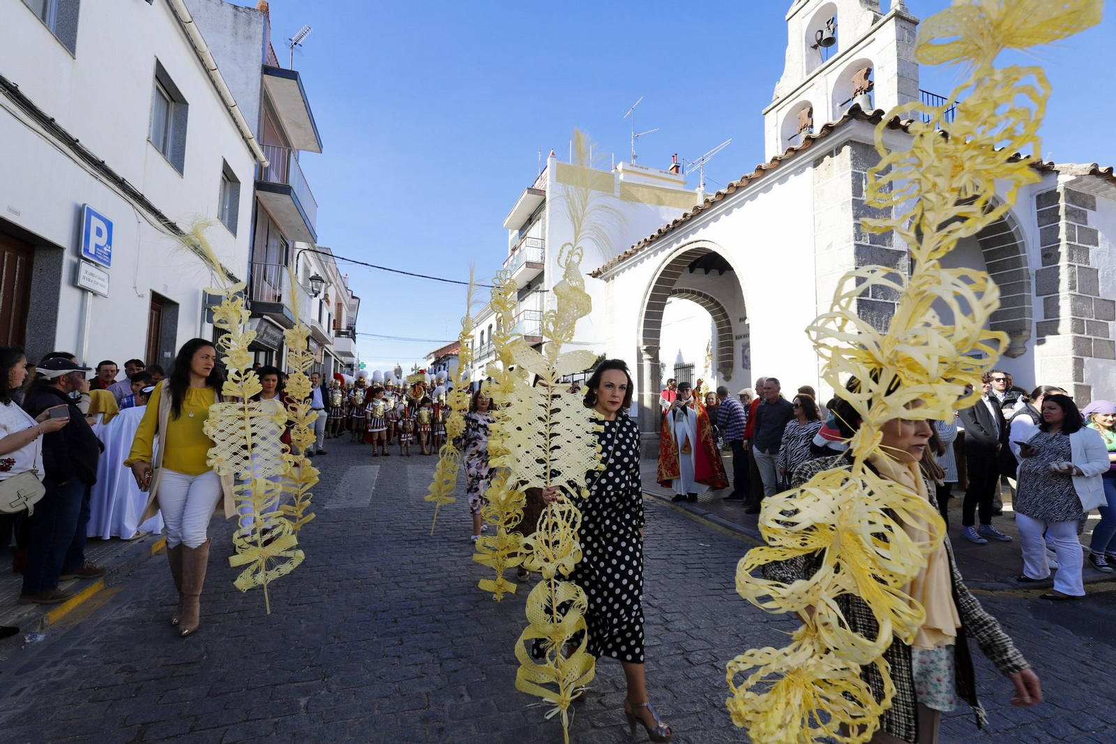 La procesión de la Borriquita en Villanueva de Córdoba, en imágenes