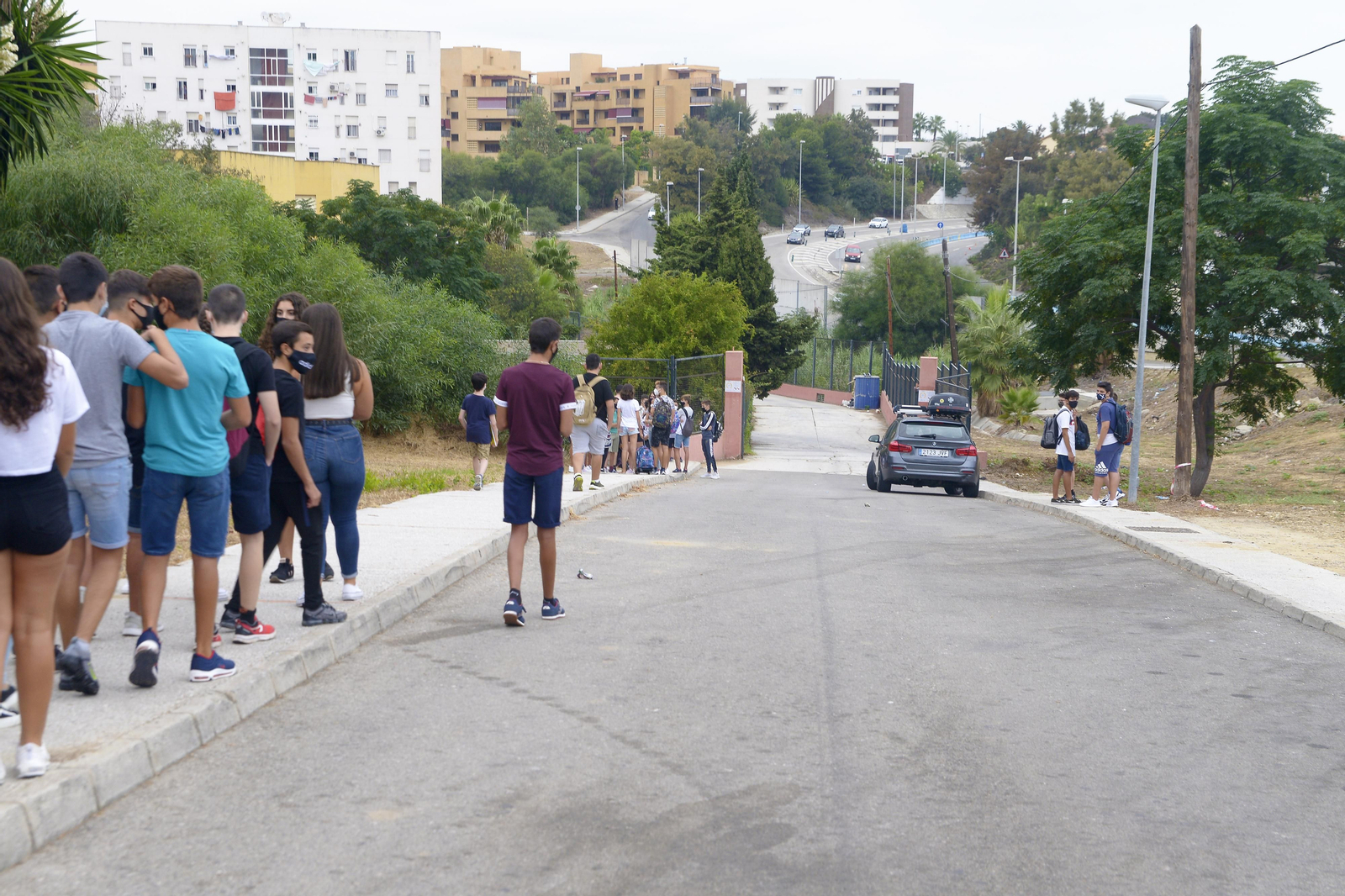Fotos del primer dia de instituto en Algecrias