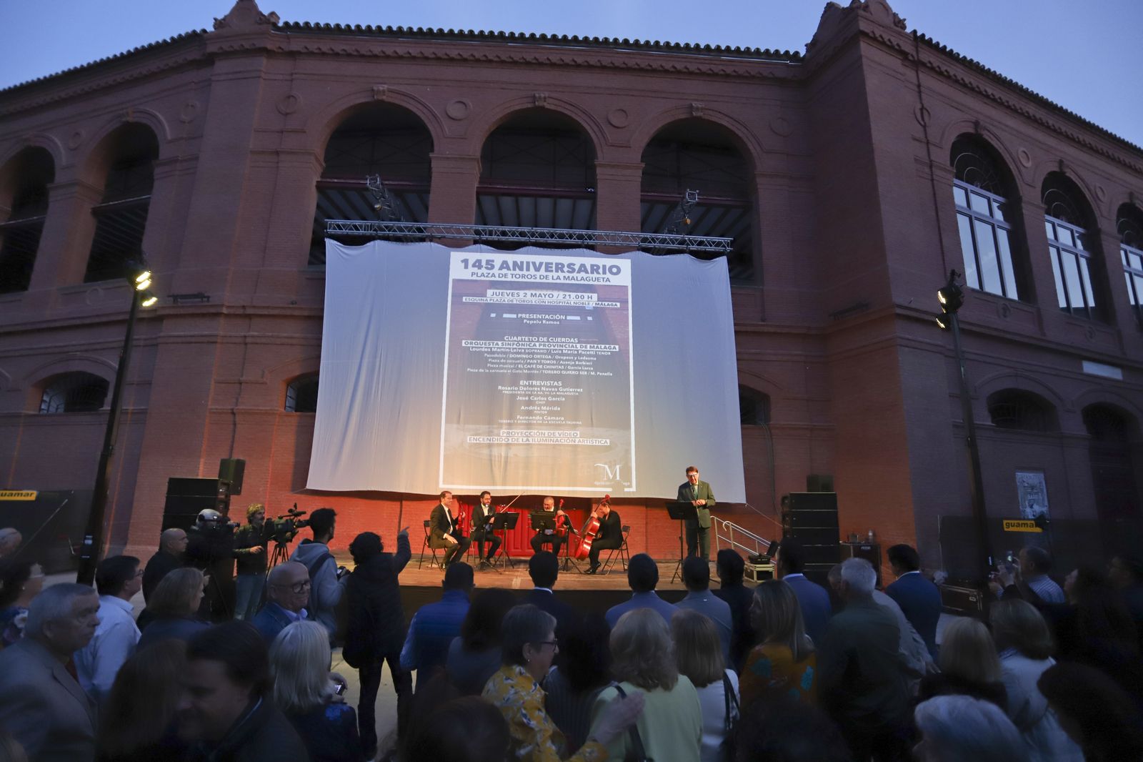 Las fotos de la plaza de toros de La Malagueta con su nueva iluminación