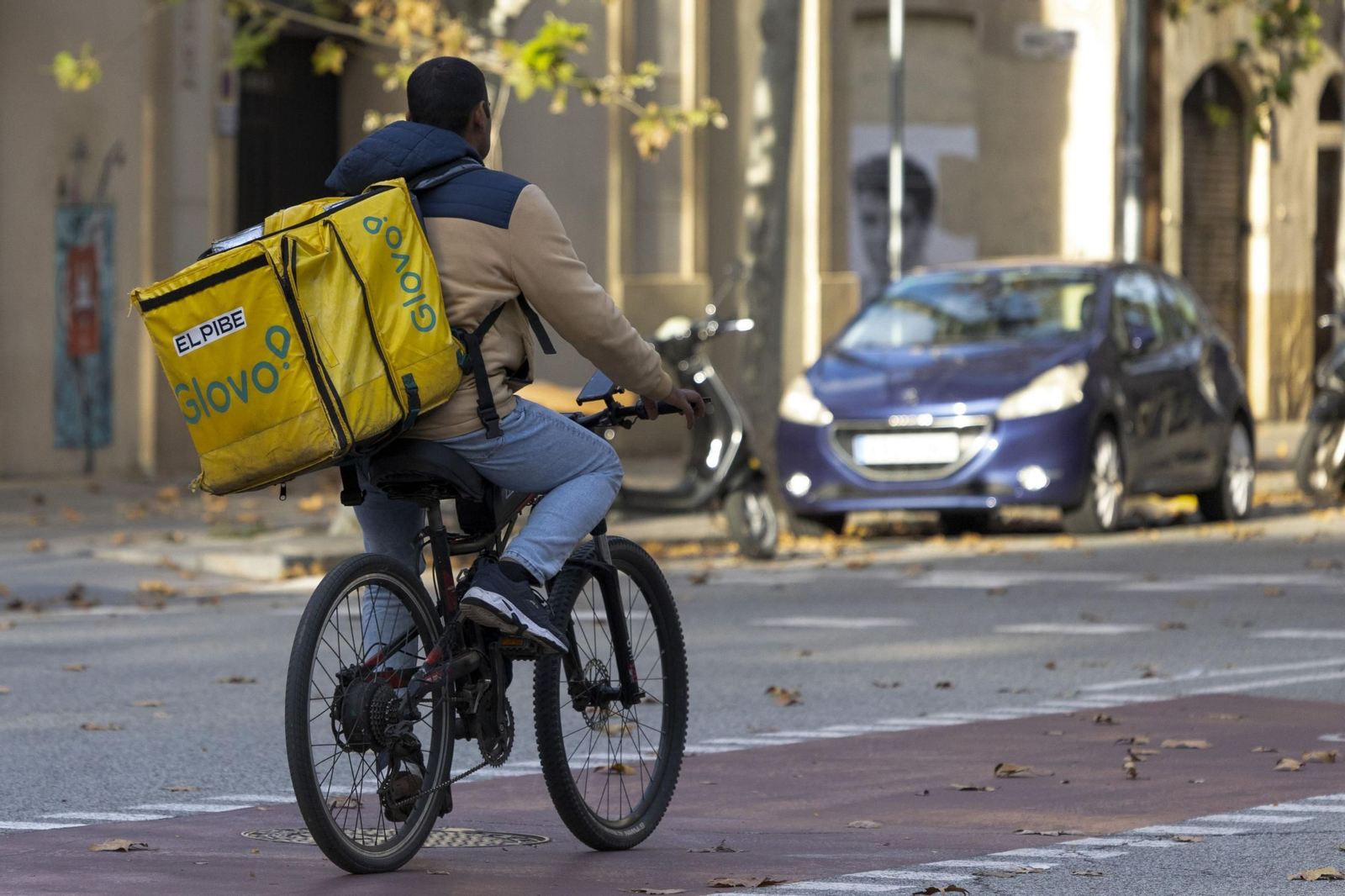 Un repartidor de Glovo.