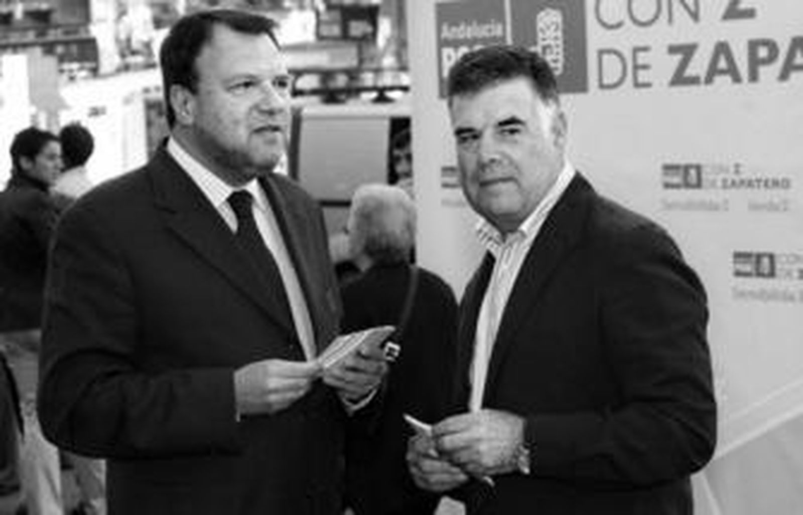 Monteseirín y Viera, en una imagen tomada durante la última campaña electoral.