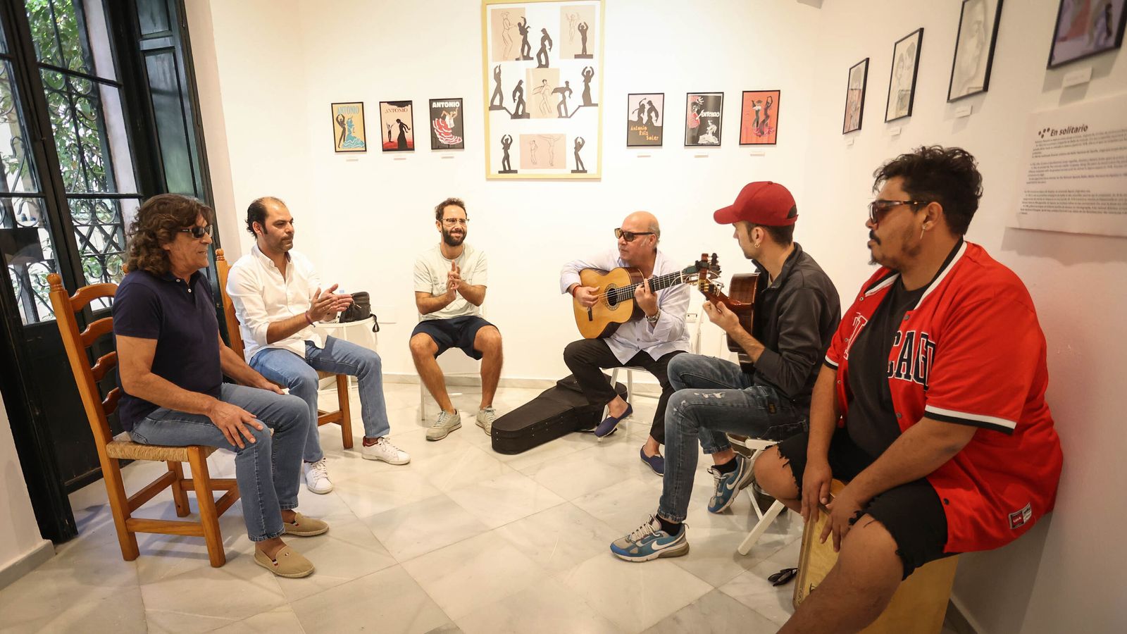 Un momento del ensayo.