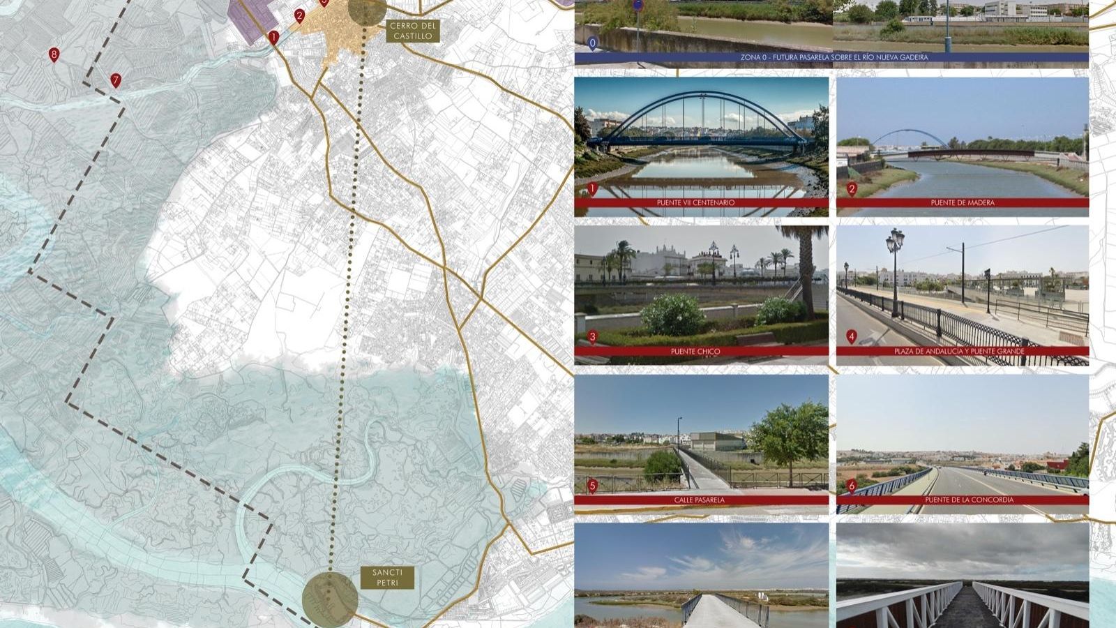 Puentes y pasarelas en Chiclana. Puentes y pasarelas en Chiclana.