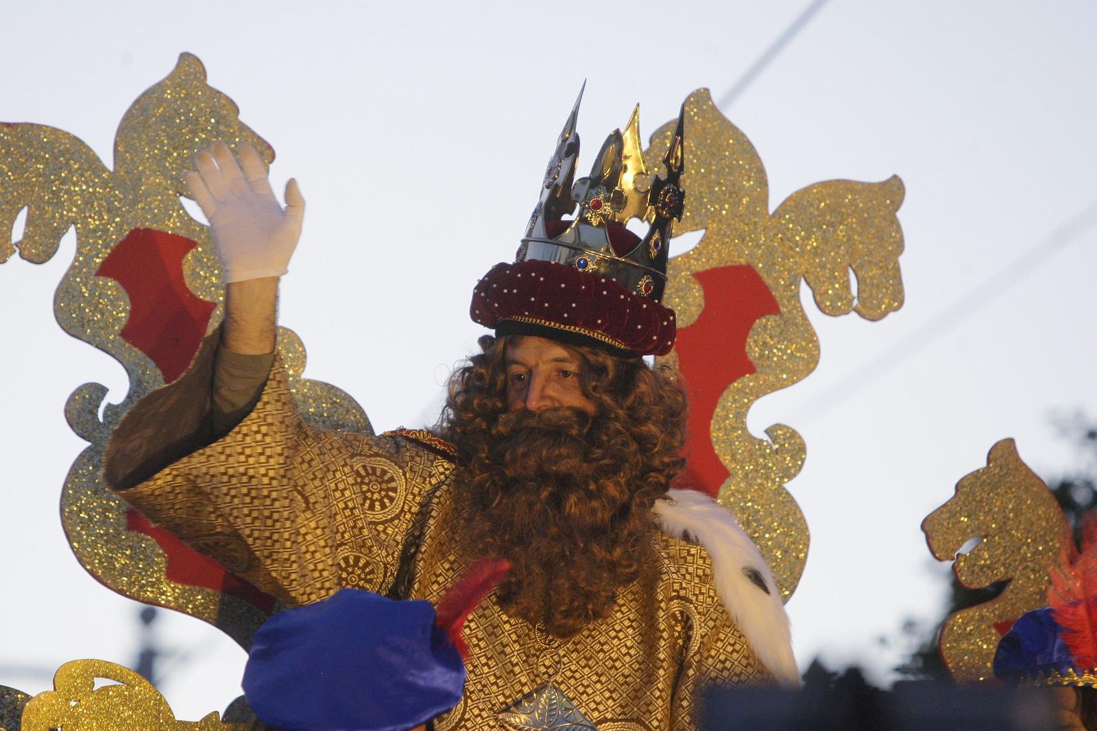 El Rey Gaspar de 2017 en San Fernando, representado por José Luis Llerena