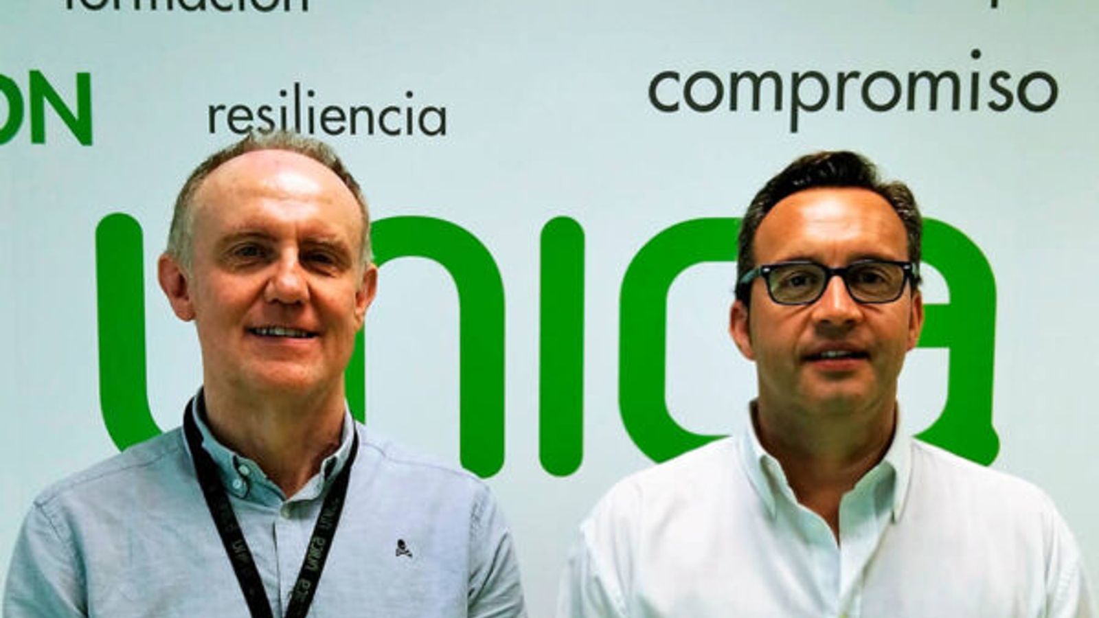 Enrique de los Ríos, gerente de Unica Group, y Antonio María Carmona, gerente de Sunaran.