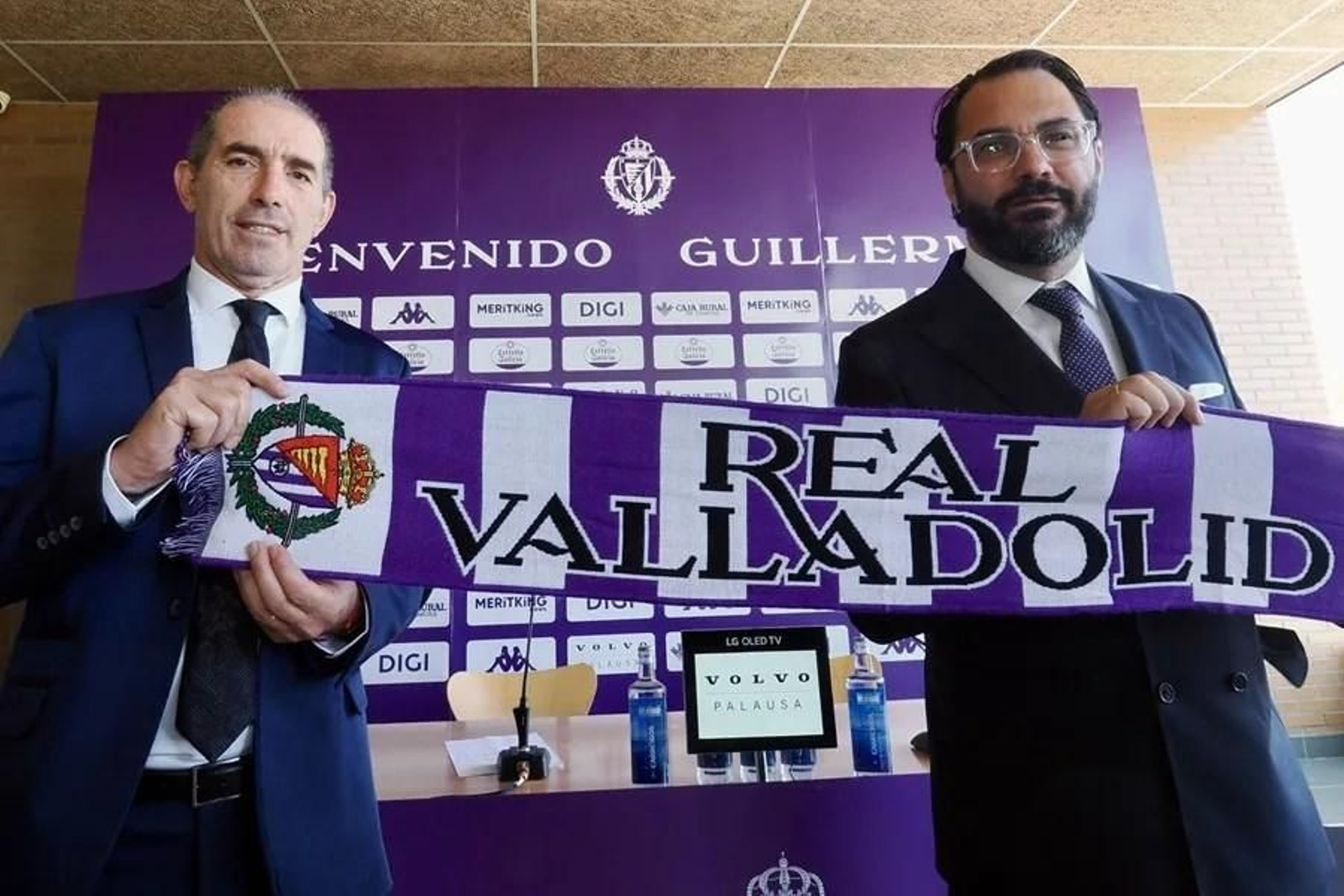 Almada (i) y Orta, a su llegada al Valladolid