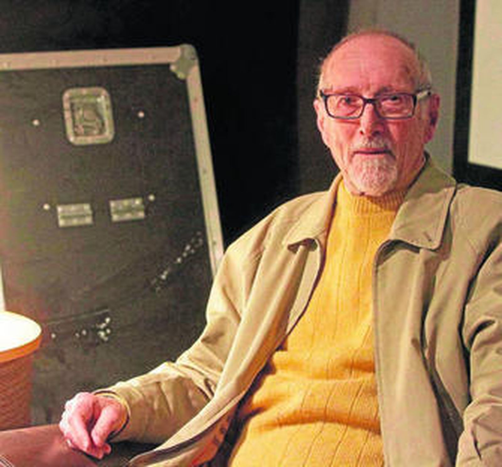 Imagen reciente de Andrés Vázquez de Sola en la presentación de su último libro en Algeciras.