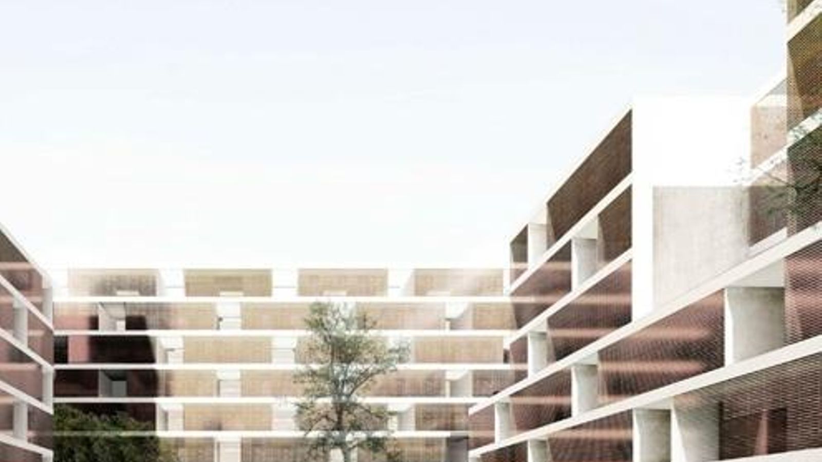 Uno de los diseños seleccionados para los edificios.