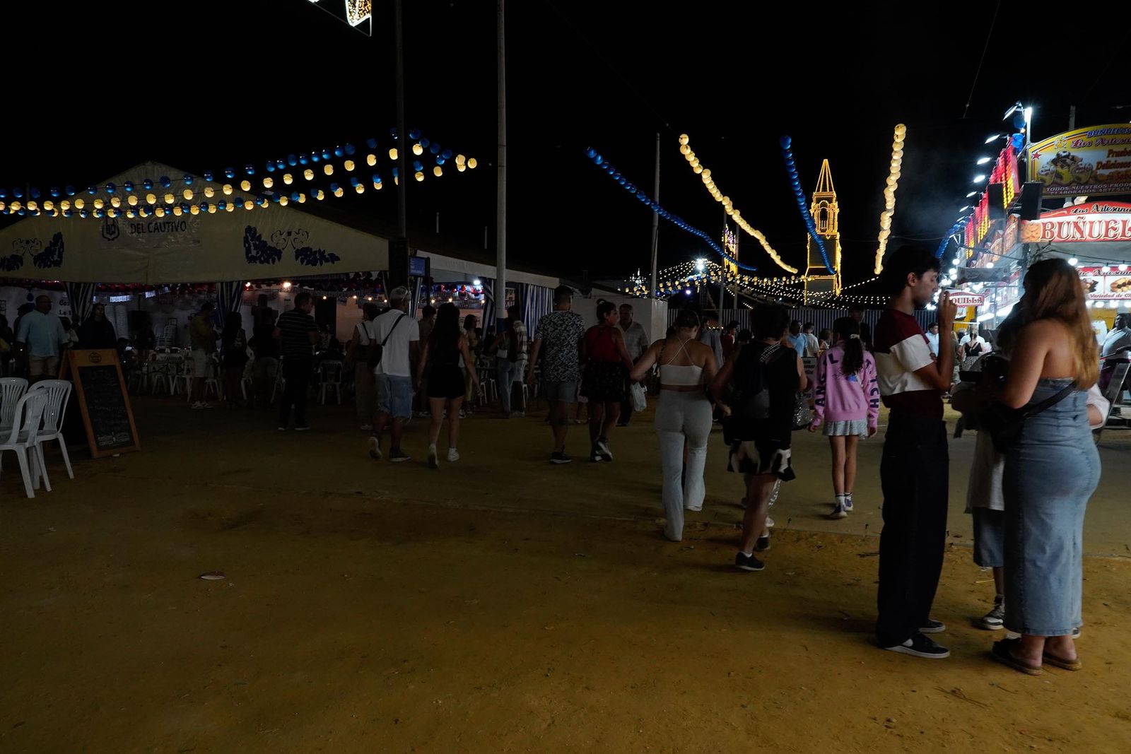 Imágenes del ambiente de Colombinas el día 4 de agosto