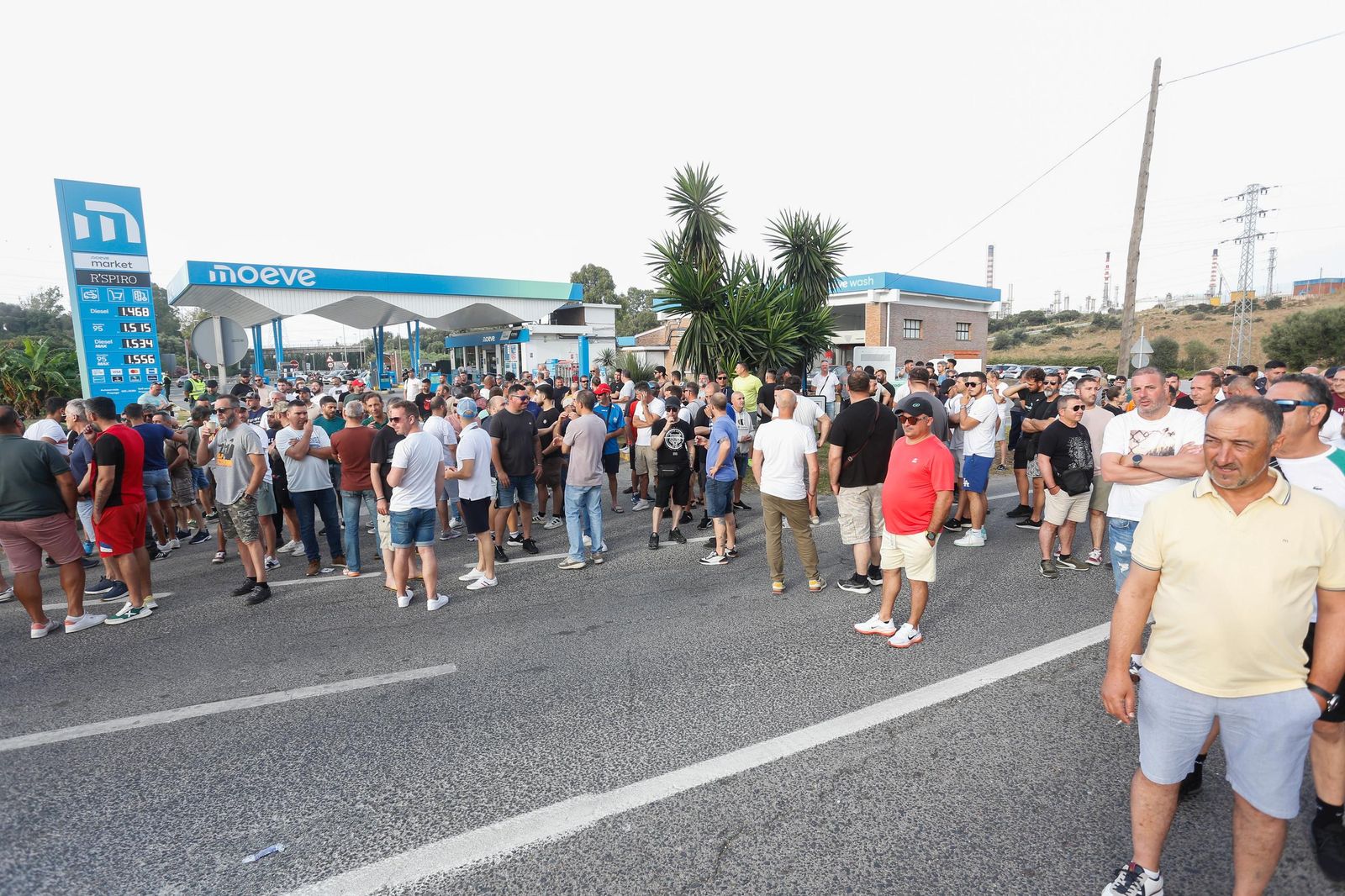 Fotos del segundo día de la huelga del metal en el Campo de Gibraltar